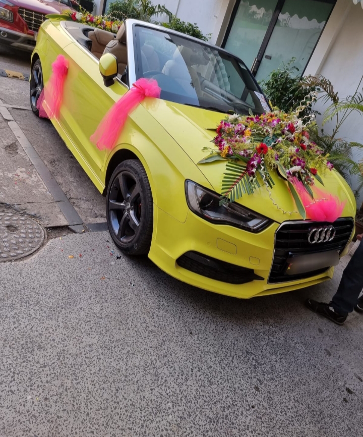 Audi A3 Convertible Yellow